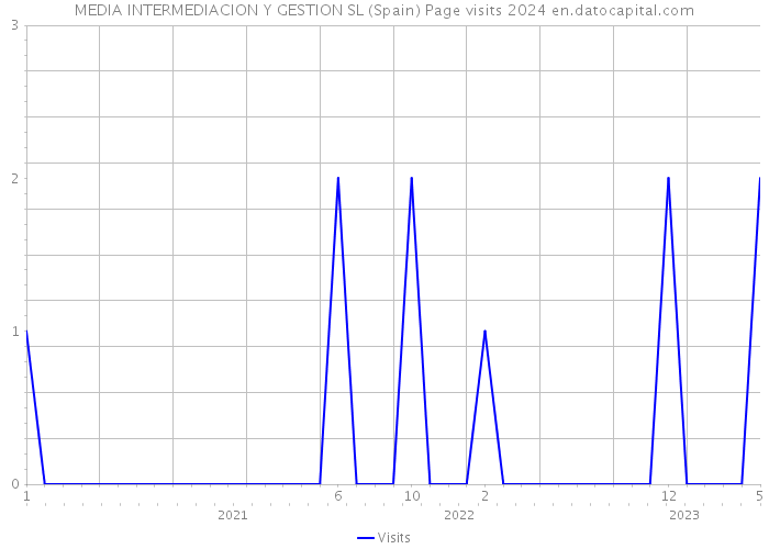 MEDIA INTERMEDIACION Y GESTION SL (Spain) Page visits 2024 