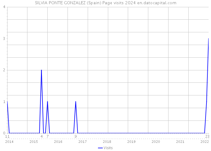 SILVIA PONTE GONZALEZ (Spain) Page visits 2024 