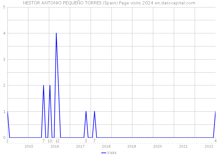NESTOR ANTONIO PEQUEÑO TORRES (Spain) Page visits 2024 