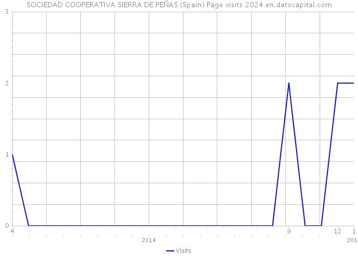 SOCIEDAD COOPERATIVA SIERRA DE PEÑAS (Spain) Page visits 2024 