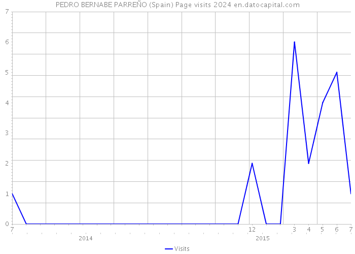 PEDRO BERNABE PARREÑO (Spain) Page visits 2024 