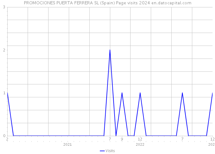 PROMOCIONES PUERTA FERRERA SL (Spain) Page visits 2024 