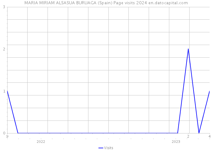 MARIA MIRIAM ALSASUA BURUAGA (Spain) Page visits 2024 