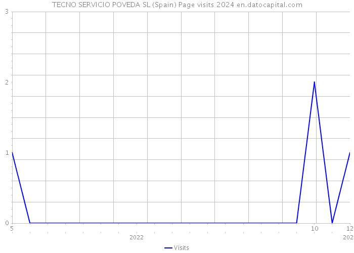 TECNO SERVICIO POVEDA SL (Spain) Page visits 2024 