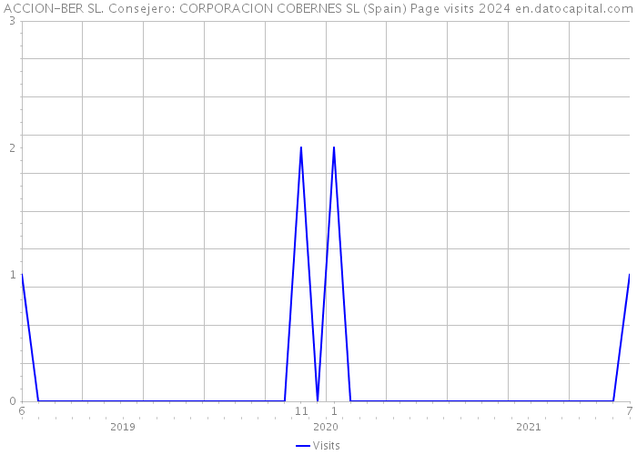 ACCION-BER SL. Consejero: CORPORACION COBERNES SL (Spain) Page visits 2024 