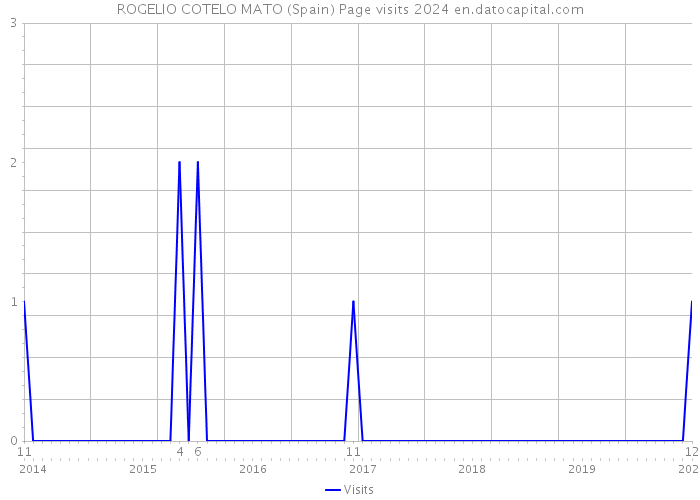 ROGELIO COTELO MATO (Spain) Page visits 2024 