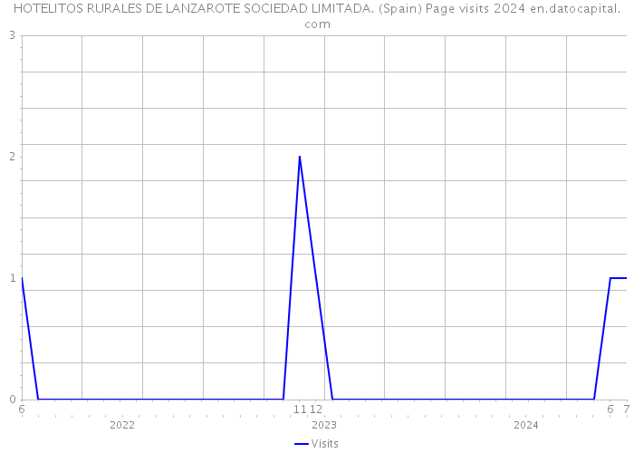 HOTELITOS RURALES DE LANZAROTE SOCIEDAD LIMITADA. (Spain) Page visits 2024 