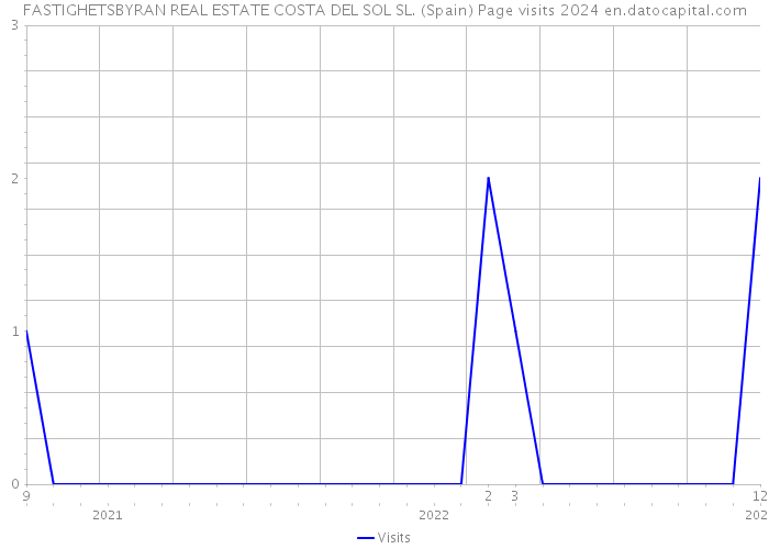 FASTIGHETSBYRAN REAL ESTATE COSTA DEL SOL SL. (Spain) Page visits 2024 