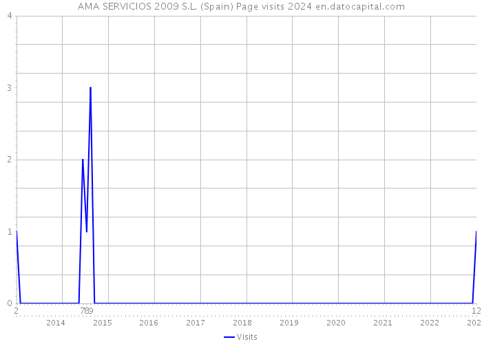 AMA SERVICIOS 2009 S.L. (Spain) Page visits 2024 