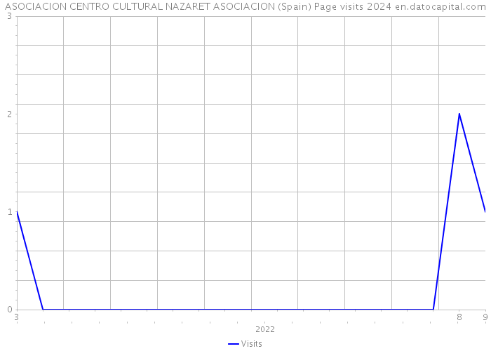 ASOCIACION CENTRO CULTURAL NAZARET ASOCIACION (Spain) Page visits 2024 