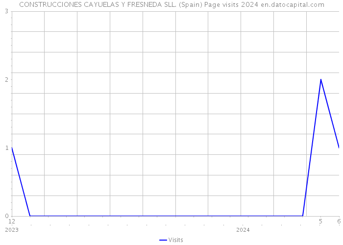 CONSTRUCCIONES CAYUELAS Y FRESNEDA SLL. (Spain) Page visits 2024 