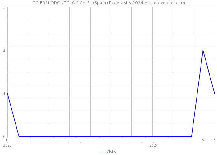 GOIERRI ODONTOLOGICA SL (Spain) Page visits 2024 