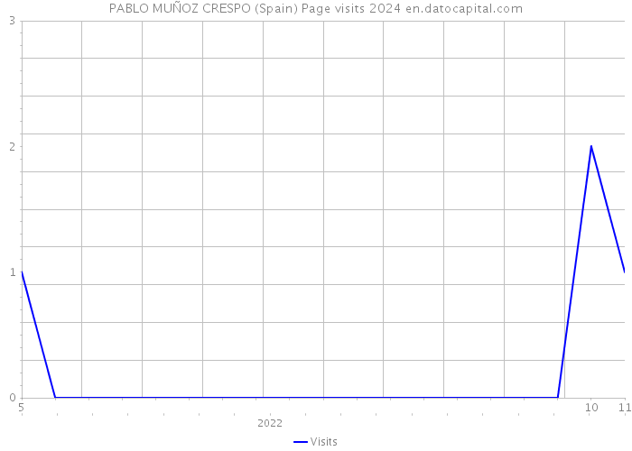 PABLO MUÑOZ CRESPO (Spain) Page visits 2024 