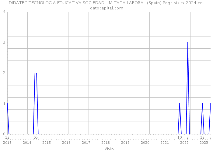 DIDATEC TECNOLOGIA EDUCATIVA SOCIEDAD LIMITADA LABORAL (Spain) Page visits 2024 