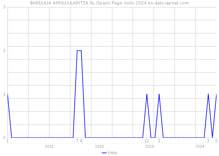 BARDULIA AHOLKULARITZA SL (Spain) Page visits 2024 