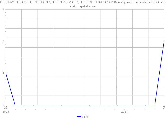 DESENVOLUPAMENT DE TECNIQUES INFORMATIQUES SOCIEDAD ANONIMA (Spain) Page visits 2024 