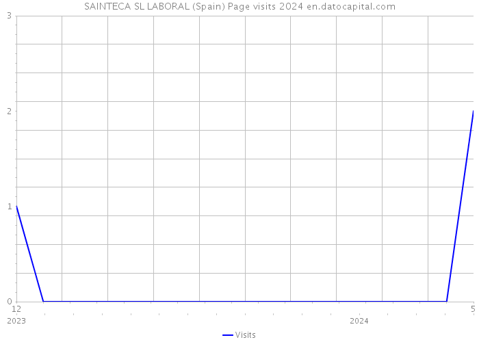 SAINTECA SL LABORAL (Spain) Page visits 2024 