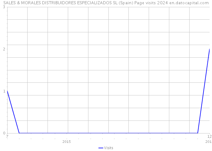 SALES & MORALES DISTRIBUIDORES ESPECIALIZADOS SL (Spain) Page visits 2024 