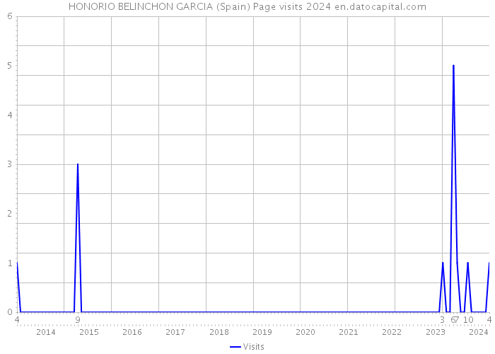 HONORIO BELINCHON GARCIA (Spain) Page visits 2024 