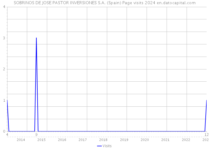 SOBRINOS DE JOSE PASTOR INVERSIONES S.A. (Spain) Page visits 2024 