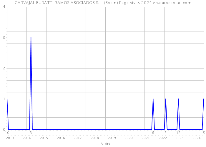 CARVAJAL BURATTI RAMOS ASOCIADOS S.L. (Spain) Page visits 2024 