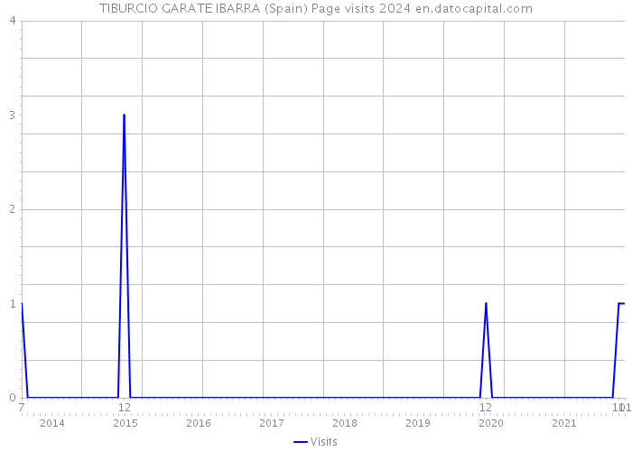 TIBURCIO GARATE IBARRA (Spain) Page visits 2024 