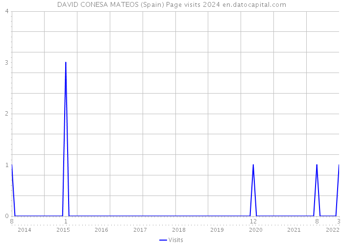 DAVID CONESA MATEOS (Spain) Page visits 2024 