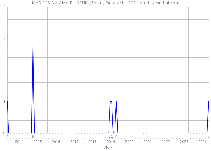 MARCOS AMIAMA BIURRUM (Spain) Page visits 2024 