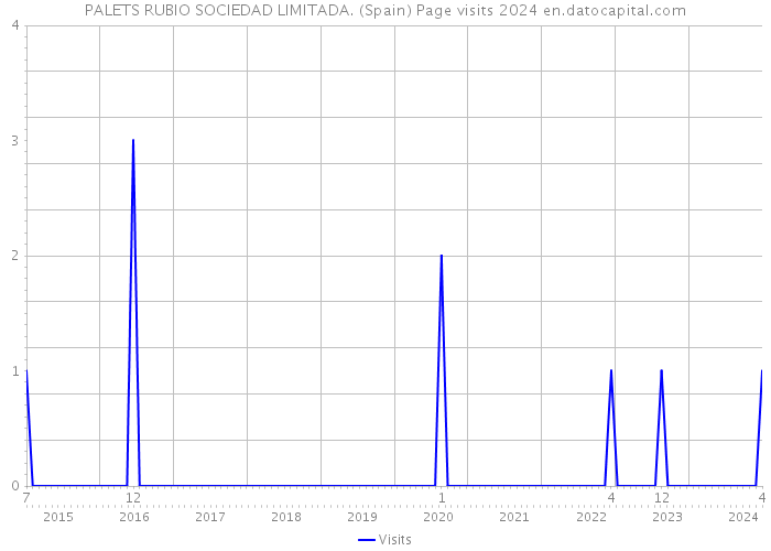 PALETS RUBIO SOCIEDAD LIMITADA. (Spain) Page visits 2024 