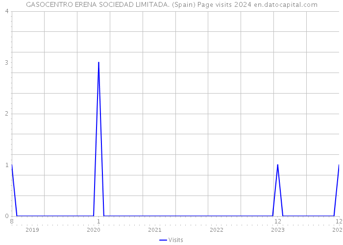 GASOCENTRO ERENA SOCIEDAD LIMITADA. (Spain) Page visits 2024 