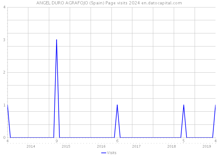 ANGEL DURO AGRAFOJO (Spain) Page visits 2024 