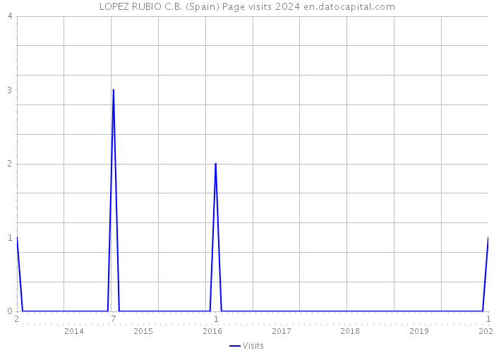 LOPEZ RUBIO C.B. (Spain) Page visits 2024 