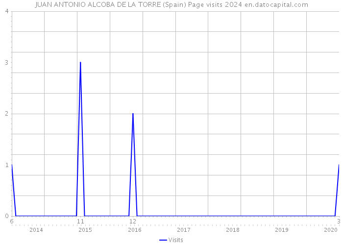 JUAN ANTONIO ALCOBA DE LA TORRE (Spain) Page visits 2024 