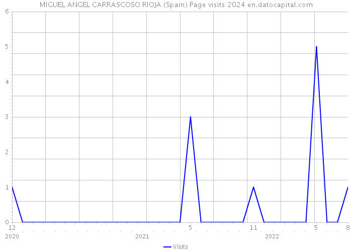 MIGUEL ANGEL CARRASCOSO RIOJA (Spain) Page visits 2024 