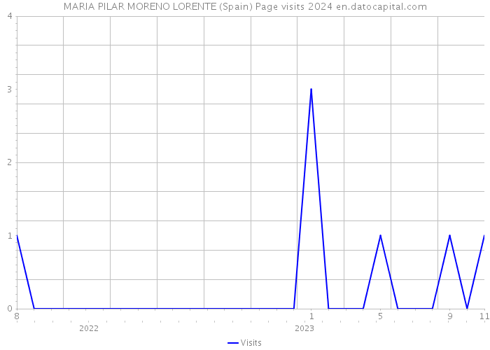 MARIA PILAR MORENO LORENTE (Spain) Page visits 2024 