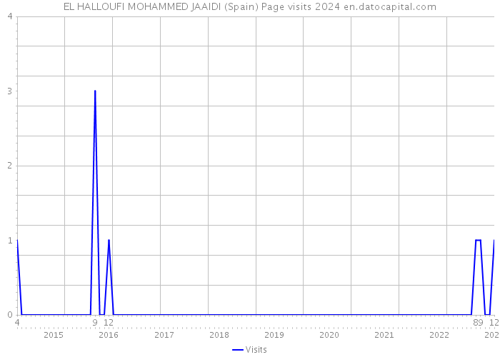 EL HALLOUFI MOHAMMED JAAIDI (Spain) Page visits 2024 