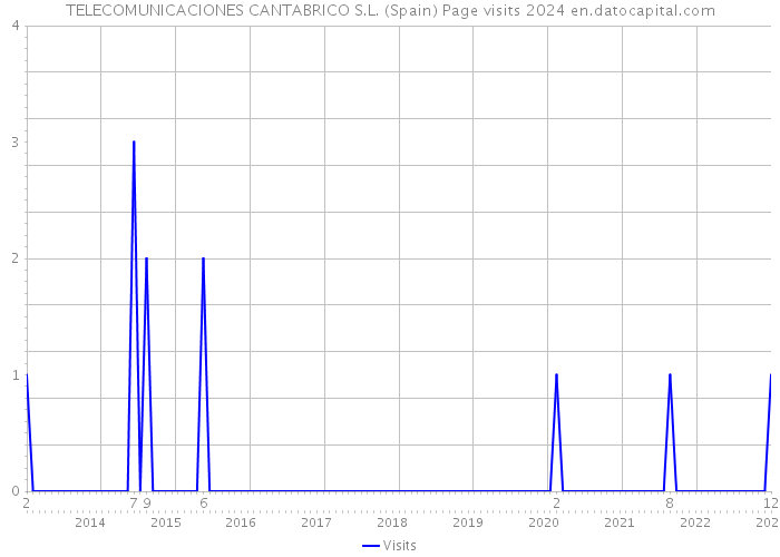 TELECOMUNICACIONES CANTABRICO S.L. (Spain) Page visits 2024 