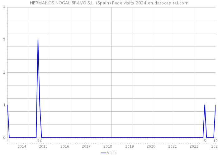 HERMANOS NOGAL BRAVO S.L. (Spain) Page visits 2024 
