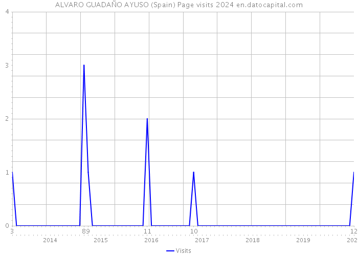 ALVARO GUADAÑO AYUSO (Spain) Page visits 2024 