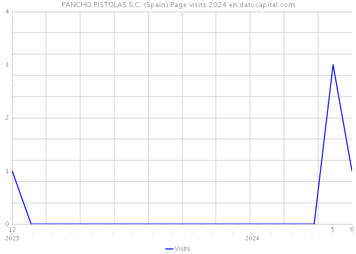 PANCHO PISTOLAS S.C. (Spain) Page visits 2024 