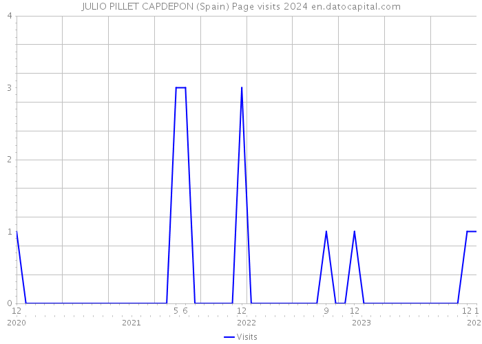 JULIO PILLET CAPDEPON (Spain) Page visits 2024 