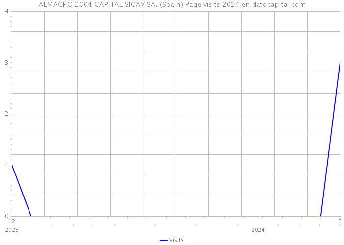 ALMAGRO 2004 CAPITAL SICAV SA. (Spain) Page visits 2024 
