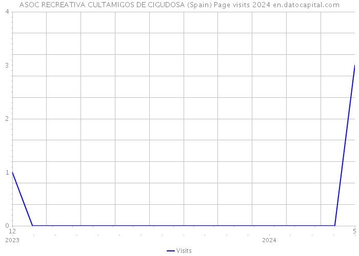 ASOC RECREATIVA CULTAMIGOS DE CIGUDOSA (Spain) Page visits 2024 