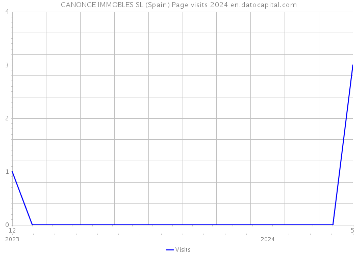 CANONGE IMMOBLES SL (Spain) Page visits 2024 