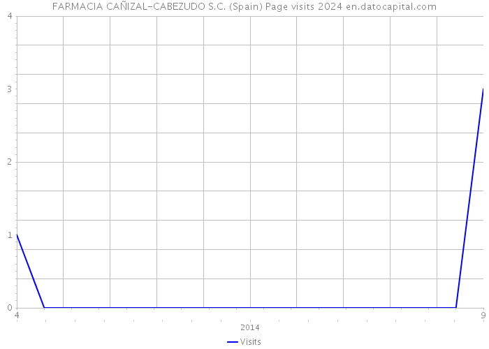 FARMACIA CAÑIZAL-CABEZUDO S.C. (Spain) Page visits 2024 