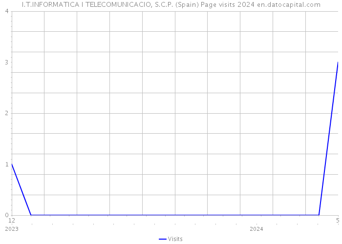I.T.INFORMATICA I TELECOMUNICACIO, S.C.P. (Spain) Page visits 2024 