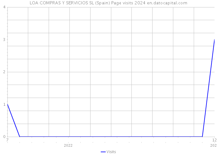 LOA COMPRAS Y SERVICIOS SL (Spain) Page visits 2024 
