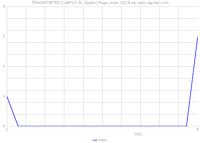 TRANSPORTES CUERVO SL (Spain) Page visits 2024 