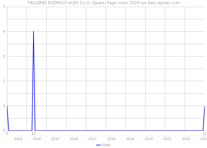 TALLERES RODRIGO AUDI S.L.U. (Spain) Page visits 2024 