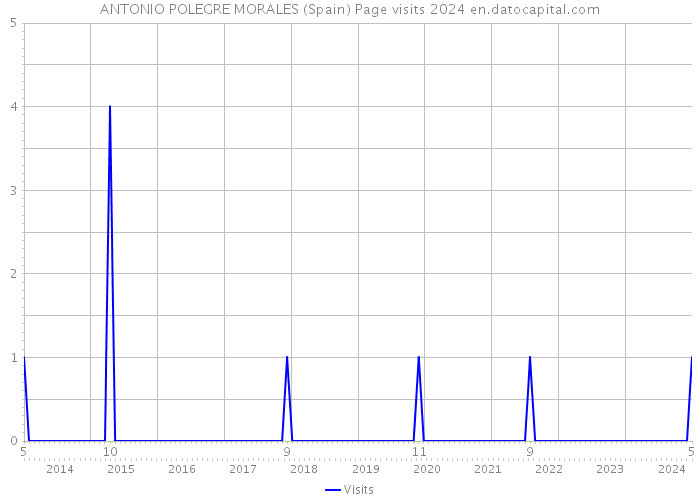 ANTONIO POLEGRE MORALES (Spain) Page visits 2024 